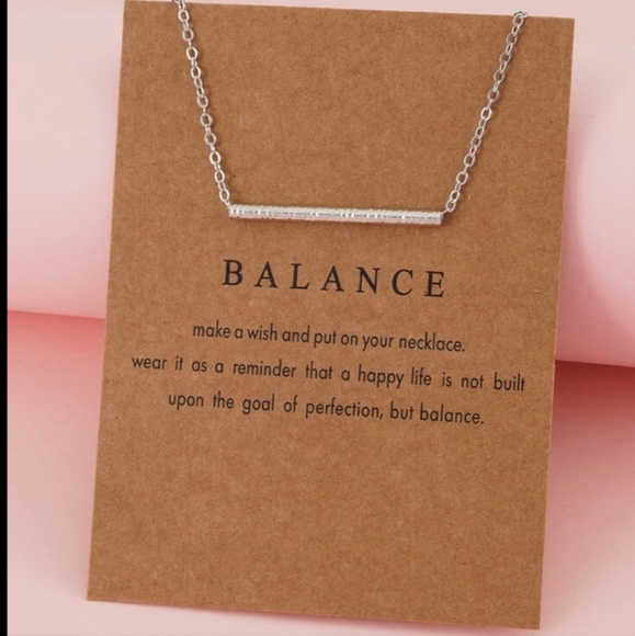 Jewelry Newvery Pretty Horizontal Balance Bar Necklace In Silver